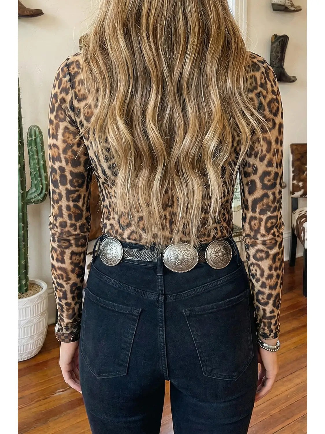 Cheetah Slim-fit Top