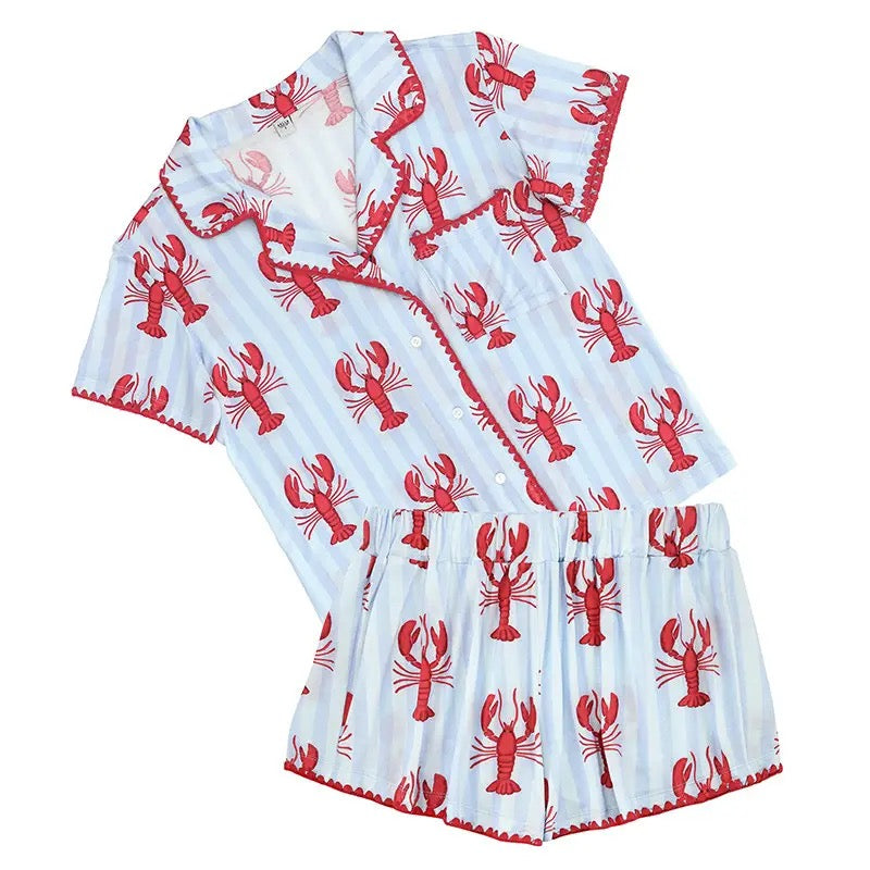 Short PJ Set - Lobsters