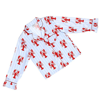 Long PJ Set Ruffles- Lobsters