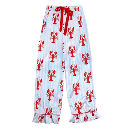 Long PJ Set Ruffles- Lobsters