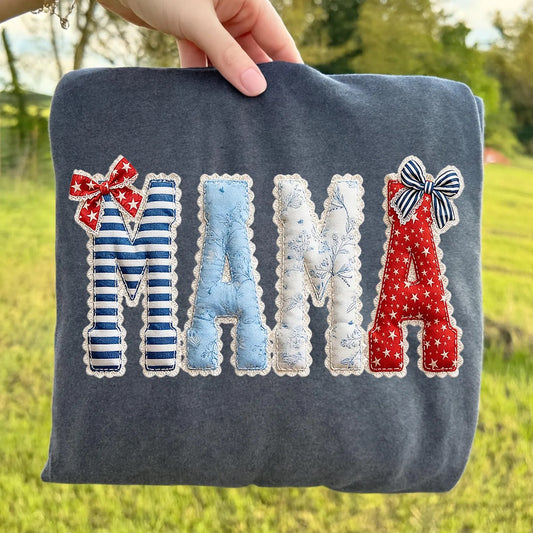 MAMA Faux Patch Tee